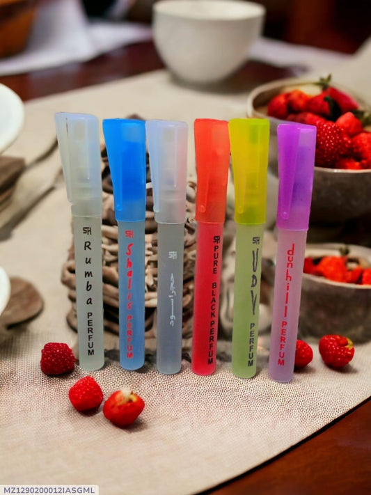 6 pcs, Long Lasting Perfume Set (Pack Of 6)